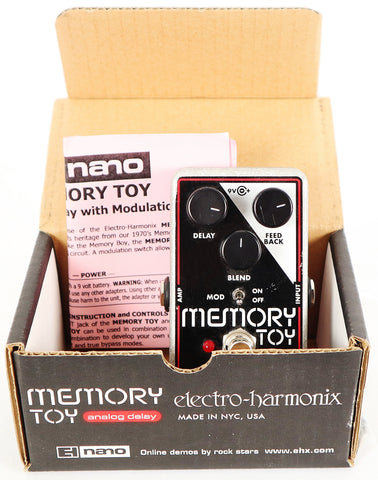 Electro-Harmonix EHX USA Memory Toy Analog Delay Guitar Effect Effects Pedal