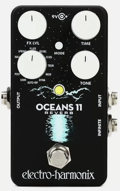 Electro-Harmonix EHX USA Oceans 11 Reverb Electric Guitar Effect Effects Pedal