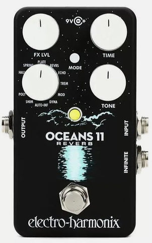 Electro-Harmonix EHX USA Oceans 11 Reverb Electric Guitar Effect Effects Pedal