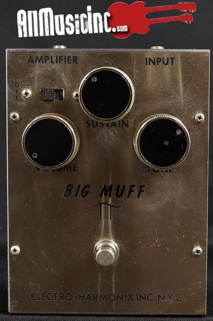 electro harmonix big muff pedal 1972 Electro-Harmonix Big Muff Pi Triangle v1 Guitar Fuzz Effect Pedal – All Music Inc