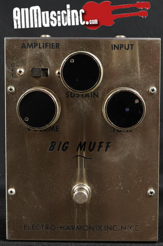 1972 Electro-Harmonix Big Muff Pi Triangle v1 Guitar Fuzz Effect Pedal