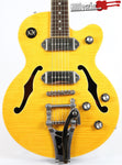Epiphone Wildkat P90 Bigsby Antique Natural Semi-Hollow Electric Guitar