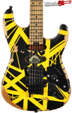 EVH Ltd Ed Striped Frankenstein Black Yellow Frankie Aged Electric Guitar