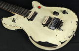 EVH Wolfgang Special Distressed Ivory Electric Guitar w/ Floyd Rose D-Tuna