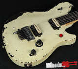 EVH Wolfgang Special Distressed Ivory Electric Guitar w/ Floyd Rose D-Tuna