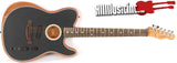 Fender Acoustasonic Player Telecaster Brushed Black Acoustic Electric Guitar