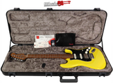 Fender DE American Ultra II HSS Stratocaster Electric Guitar Graffiti Yellow
