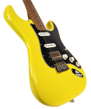 Fender DE American Ultra II HSS Stratocaster Electric Guitar Graffiti Yellow