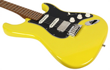 Fender DE American Ultra II HSS Stratocaster Electric Guitar Graffiti Yellow