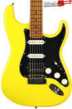 Fender DE American Ultra II HSS Stratocaster Electric Guitar Graffiti Yellow