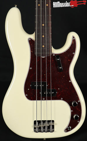 Fender USA American Vintage II Precision P Olympic White Electric Bass Guitar