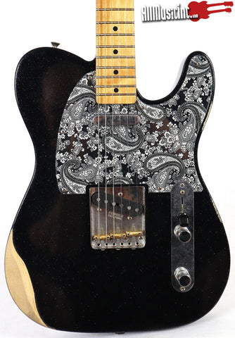 Fender Brad Paisley Telecaster Road Worn Black Sparkle Electric Guitar
