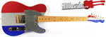 Fender Buck Owens Signature Telecaster Red Silver Blue Sparkle Electric Guitar