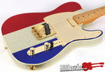 Fender Buck Owens Signature Telecaster Red Silver Blue Sparkle Electric Guitar