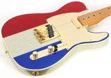 Fender Buck Owens Signature Telecaster Red Silver Blue Sparkle Electric Guitar