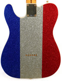 Fender Buck Owens Signature Telecaster Red Silver Blue Sparkle Electric Guitar