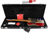 Fender Buck Owens Signature Telecaster Red Silver Blue Sparkle Electric Guitar