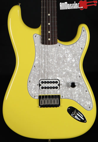 Fender Tom Delonge Artist Graffiti Yellow Stratocaster Ltd Ed Electric Guitar