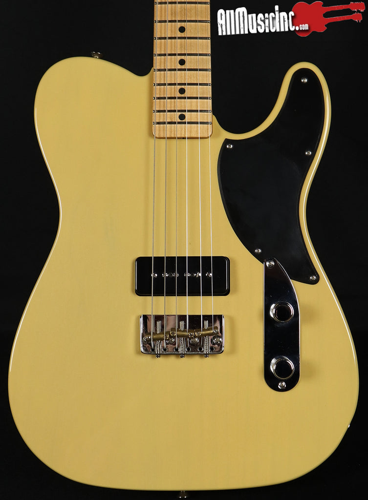 Fender Noventa Telecaster Tele Vintage White Electric Guitar All Music Inc