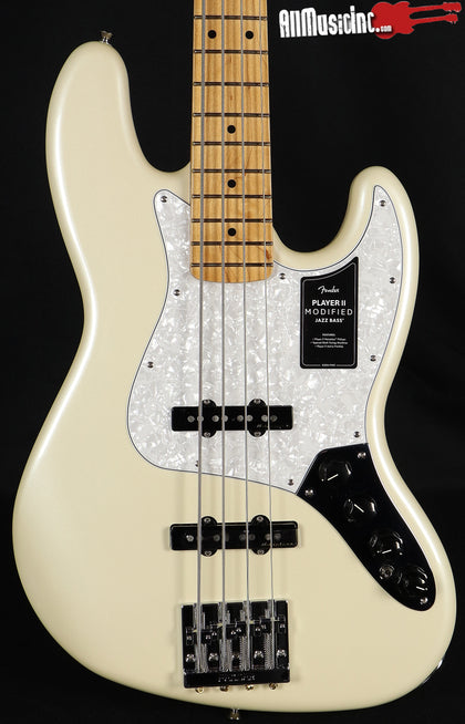 Fender Player II Modified Active Jazz Bass Olympic Pearl Electric Bass Guitar