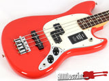 Fender Player II Mustang Coral Red Short-Scale Electric Bass Guitar
