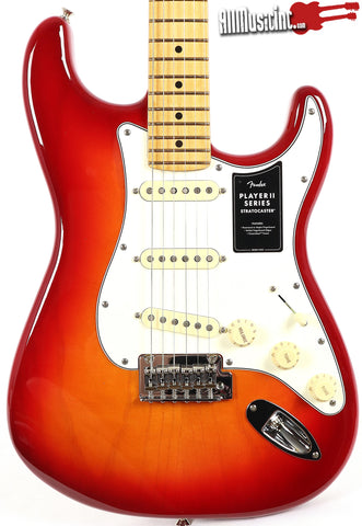 Fender Player II Stratocaster Strat Aged Cherry Burst Electric Guitar