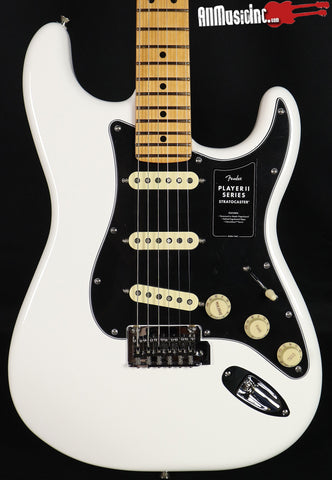Fender Player II Stratocaster Strat Polar White Electric Guitar