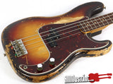 Vintage 1959 Fender Precision Sunburst Electric Bass Guitar w/ HSC