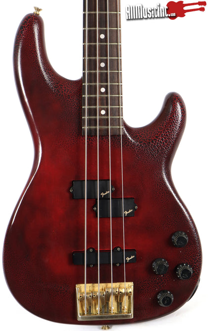 Fender Japan Precision Lyte Bass Red Crackle Electric Bass Guitar