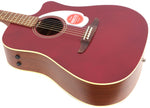 Fender Redondo Player Solid Top Candy Apple Red Acoustic Electric Guitar