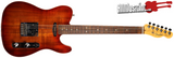 Fender Select Carved Koa Top Telecaster Sienna Edge Burst Guitar