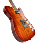 Fender Select Carved Koa Top Telecaster Sienna Edge Burst Guitar
