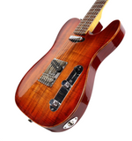 Fender Select Carved Koa Top Telecaster Sienna Edge Burst Guitar