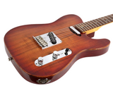 Fender Select Carved Koa Top Telecaster Sienna Edge Burst Guitar