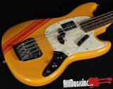 Fender Vintera II 70s Mustang Competition Orange Electric Bass Guitar