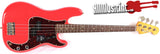 Fender Vintera 60s Precision Road Worn Fiesta Red Electric Bass Guitar
