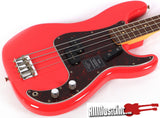 Fender Vintera 60s Precision Road Worn Fiesta Red Electric Bass Guitar