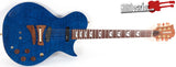 Fernandes LSA50 LSA65 Monterey Magnacoustic Sustainer Trans Blue Electric Guitar