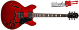 Firefly JSN 338 ES-335 Semi Hollow Cherry Electric Guitar