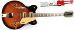 Gretsch G5422G-12 Single Barrel Burst 12-String Electric Guitar