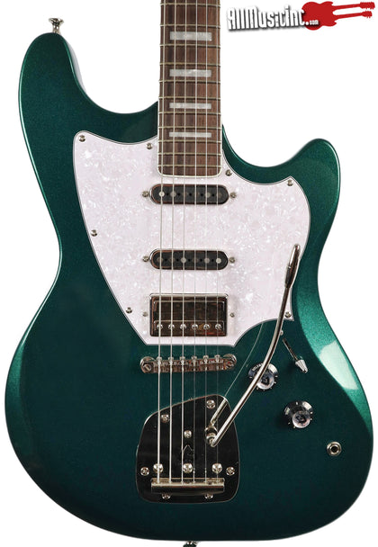 Guild Surfliner Evergreen Metallic Electric Guitar Birdseye Maple Neck