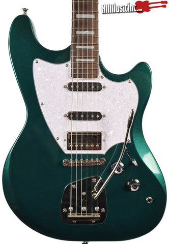 Guild Surfliner Evergreen Metallic Electric Guitar Birdseye Maple Neck