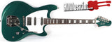 Guild Surfliner Evergreen Metallic Electric Guitar Birdseye Maple Neck