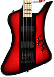 Jackson X David Ellefson Kelly Bird IV Bass Guitar Red Stripe