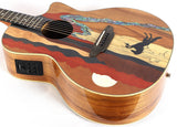 Luna Vista Stallion Tropical Woods Gloss Natural Acoustic Electric Guitar