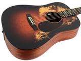 Martin D JrE StreetLegend Burst Acoustic Electric Guitar