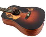 Martin D JrE StreetLegend Burst Acoustic Electric Guitar