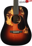 Martin D JrE StreetLegend Burst Acoustic Electric Guitar