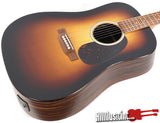 Martin D-X2E Macassar Solid Spruce Burst Acoustic Electric Guitar