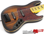Michael Kelly Element Vintage Sunburst 5-String Zebra Proto Electric Bass Guitar